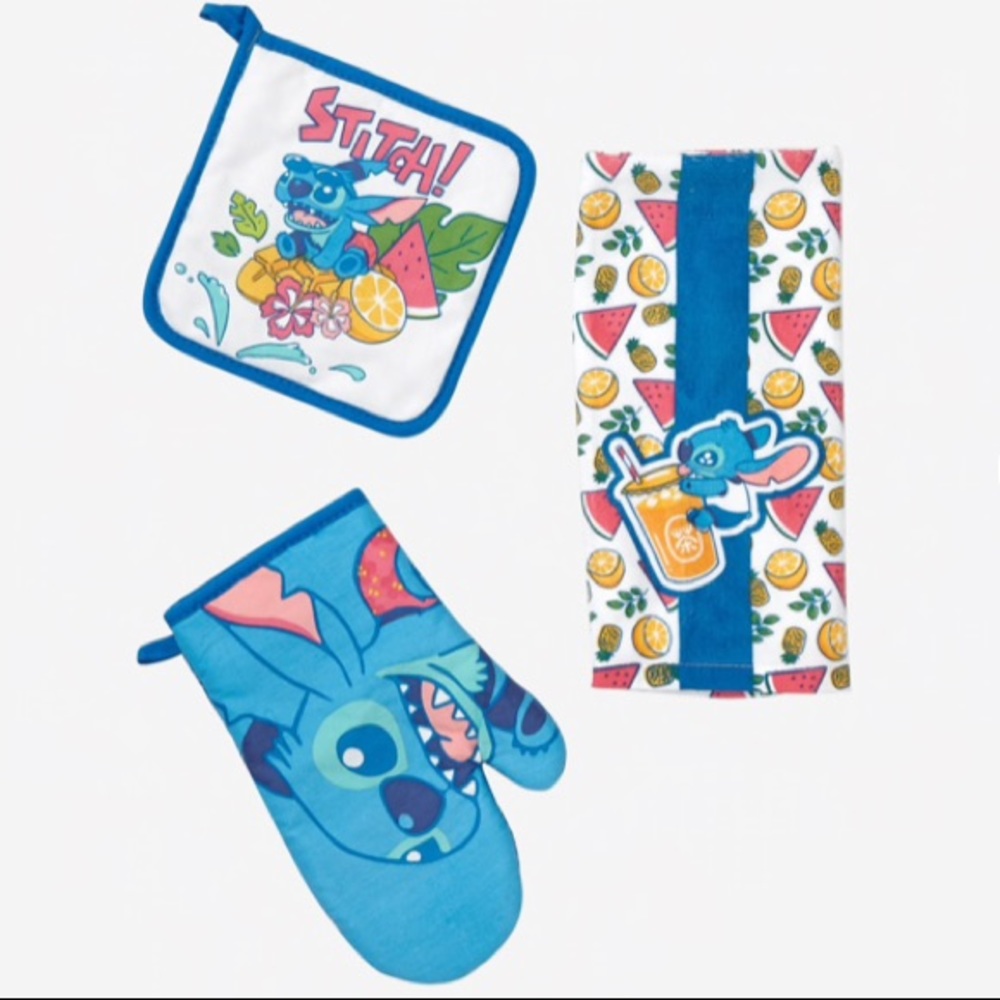 DISNEY LILO & STITCH Stitch Fruit KITCHEN SET OF 3
